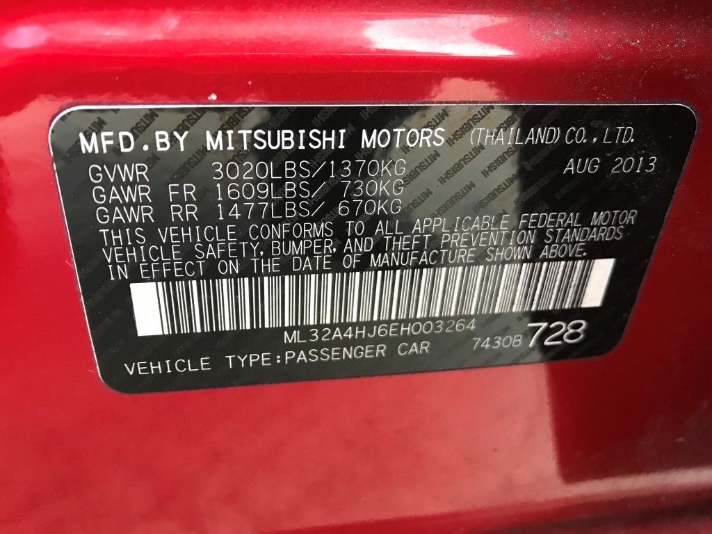 Used - Mitsubishi Mirage ES Hatchback for sale in Staten Island NY