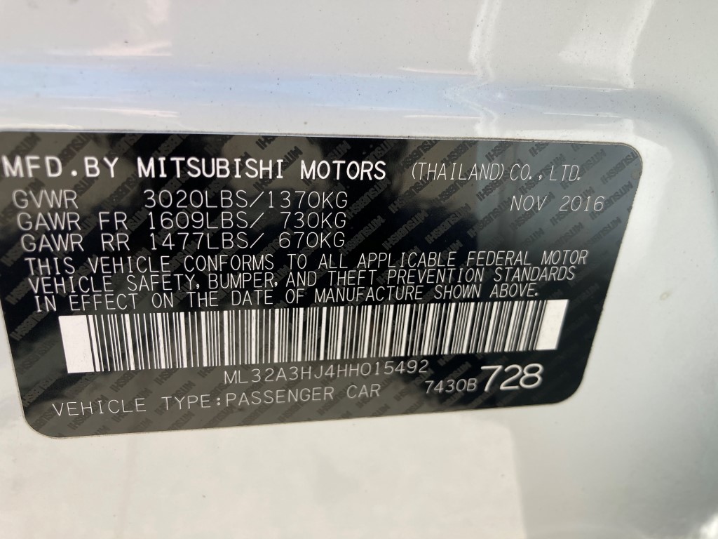 Used - Mitsubishi Mirage ES Hatchback for sale in Staten Island NY