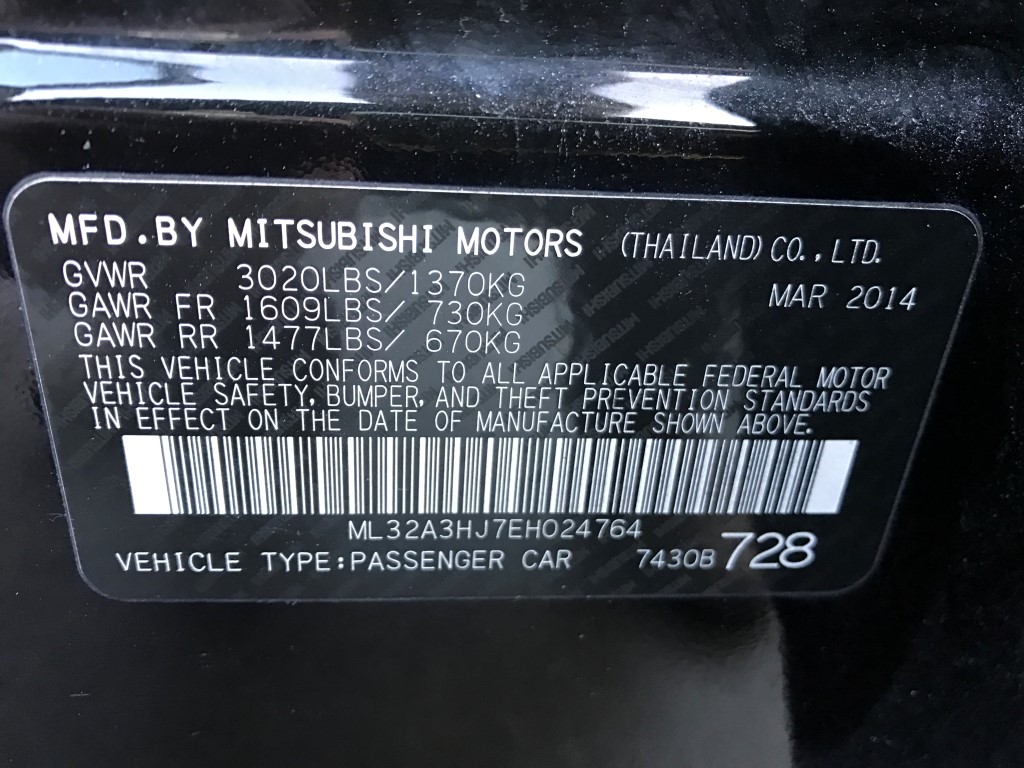 Used - Mitsubishi Mirage DE Hatchback for sale in Staten Island NY