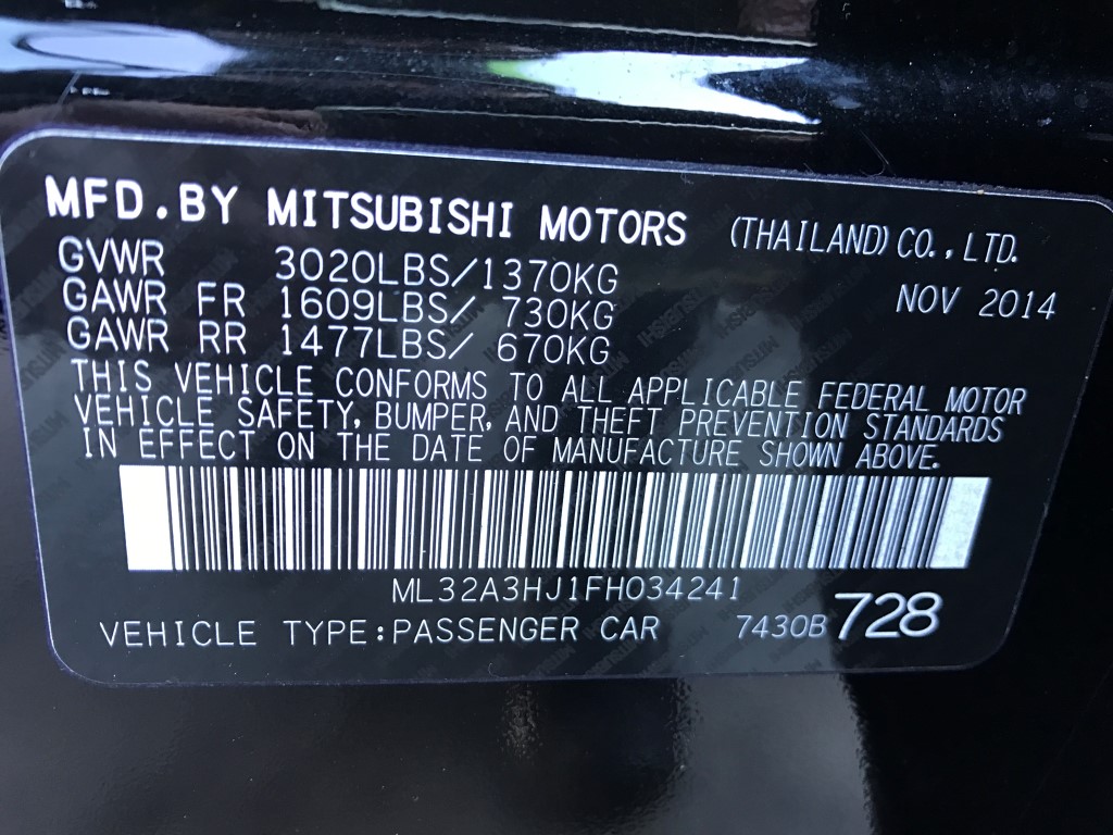 Used - Mitsubishi Mirage DE Hatchback for sale in Staten Island NY