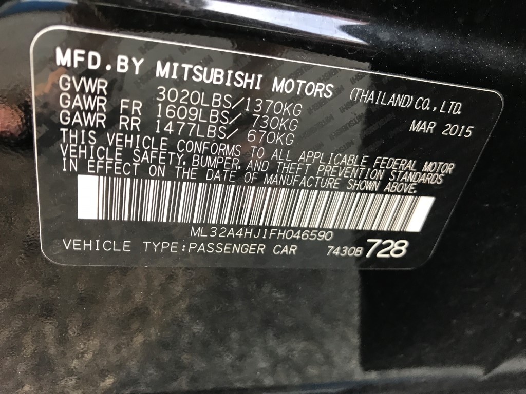 Used - Mitsubishi Mirage ES Hatchback for sale in Staten Island NY