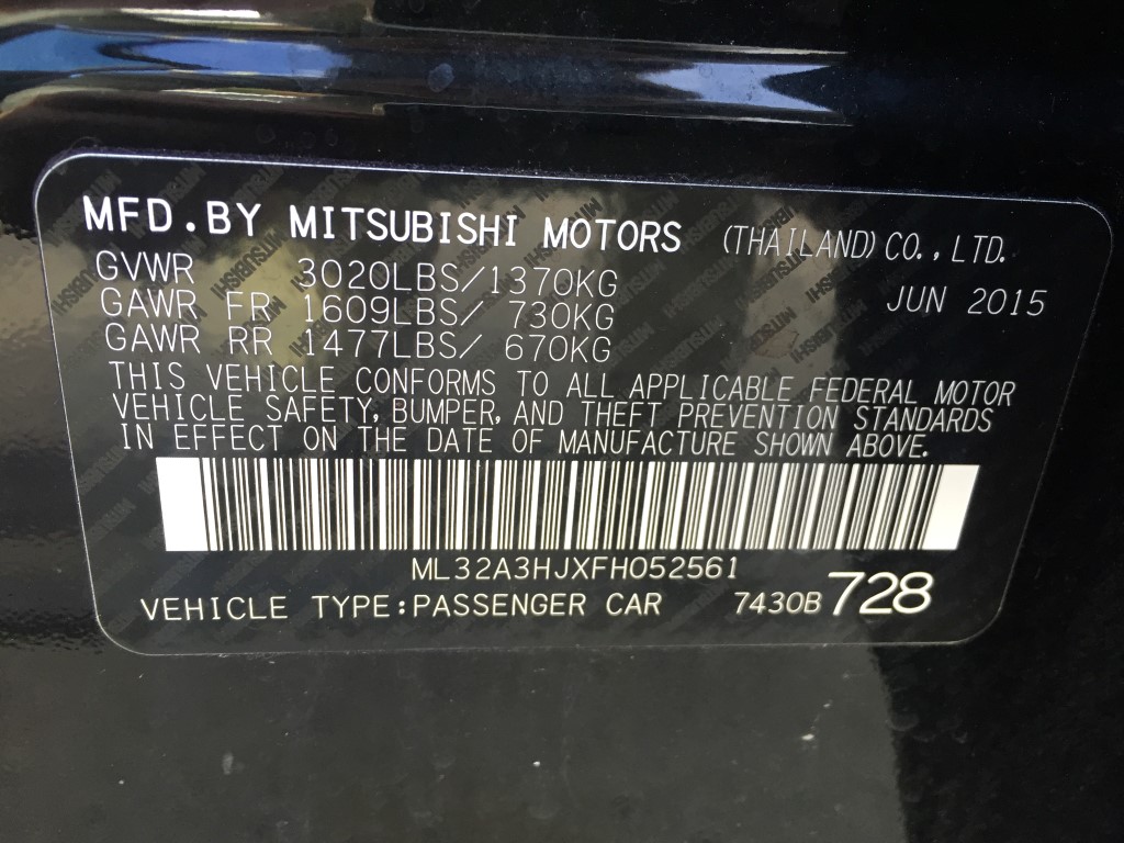 Used - Mitsubishi Mirage DE Hatchback for sale in Staten Island NY