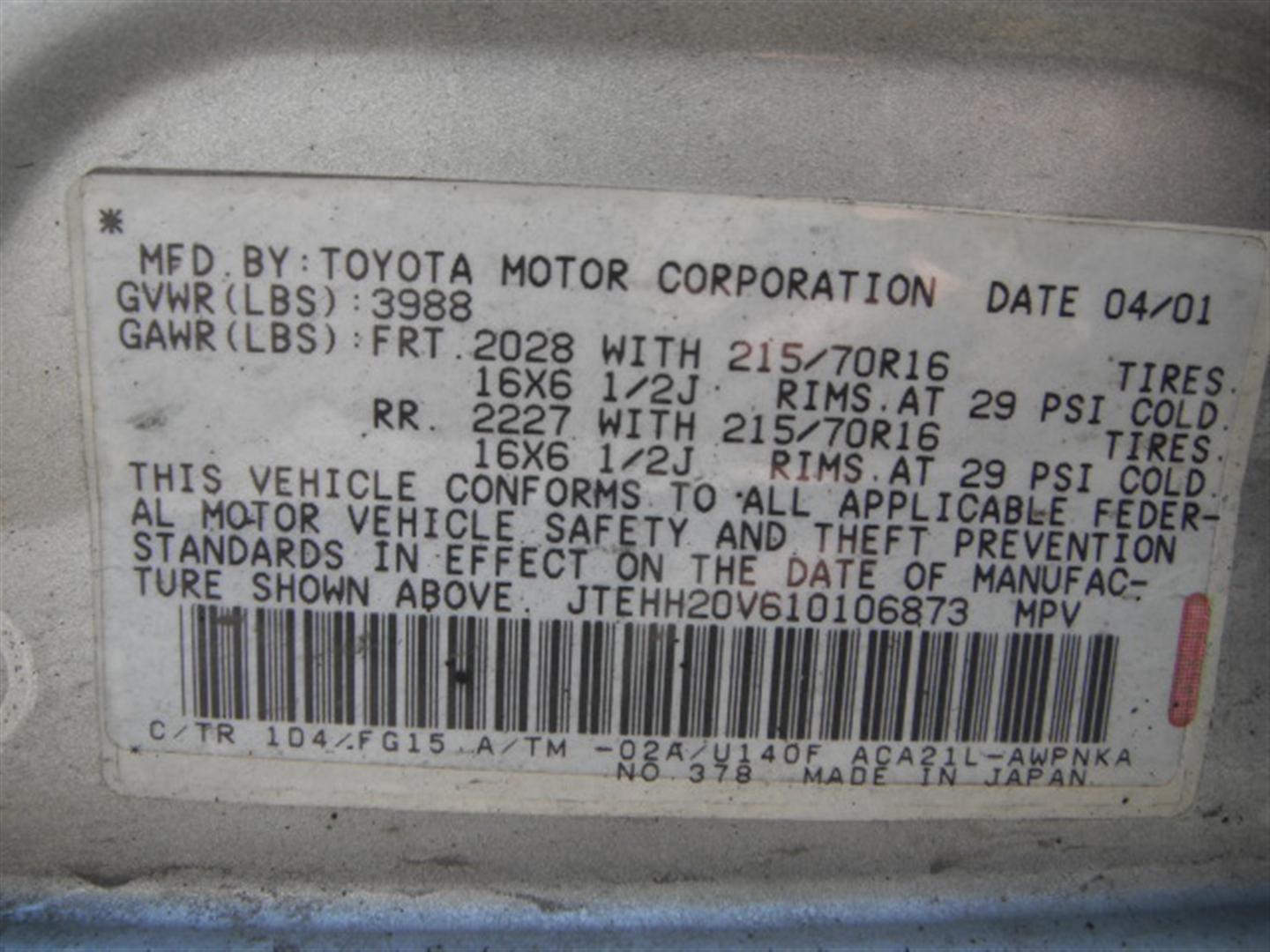 2001 Toyota RAV4 4WD Sport Utility for sale in Brooklyn, NY